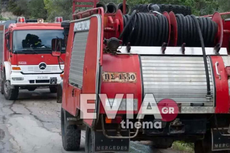 Φωτιά στην Επισκοπή Εύβοιας: Εκκένωση του χωριού μέσω 112
