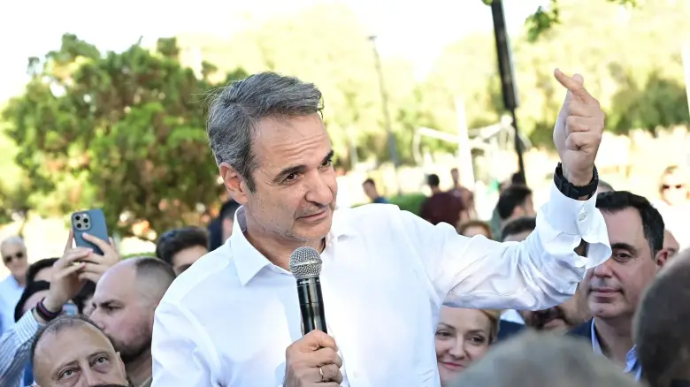 Μητσοτάκης από τη Βόρεια Εύβοια: «Εκλογές την άνοιξη του 2027»
